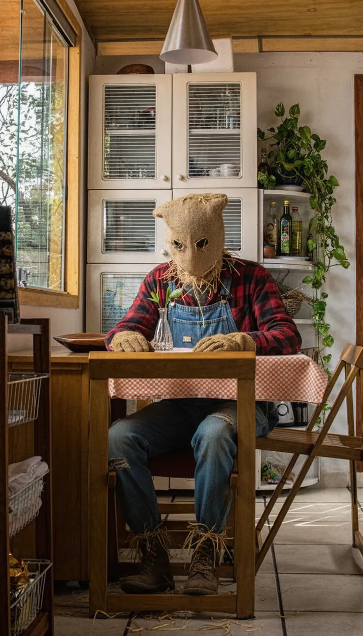 The same room with the Sack-Mask ๐ Scarecrow added by PhotoPrank