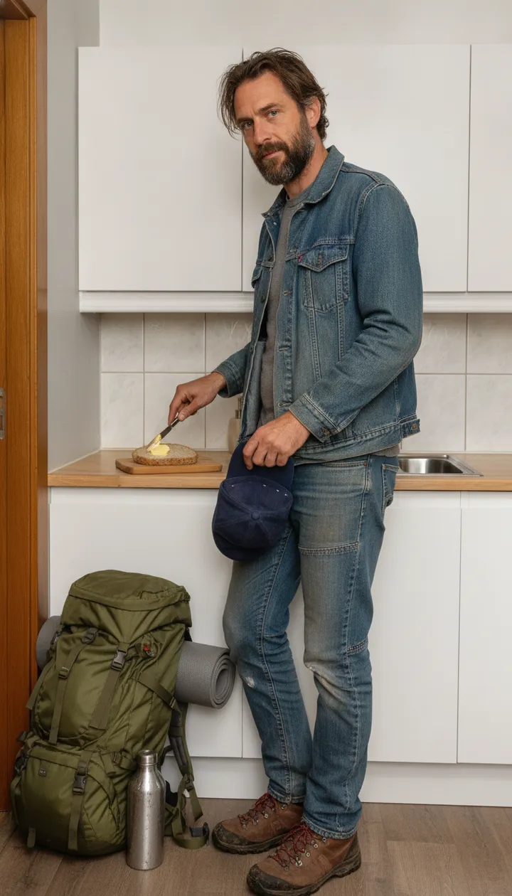 Prank photo sent with the text: now he's making himself a sandwich